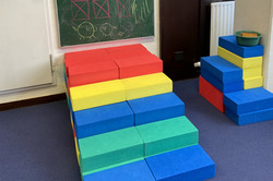 Treppe aus Großbausteinen